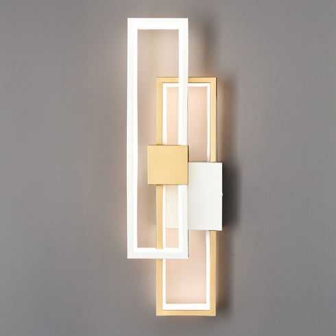 Imola Modern LED Wall Sconce Rectangle  Flush Mount Wall Light